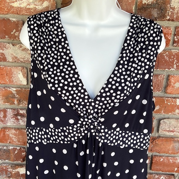 MSK Navy and white midi dress NWT Size 14 - Picture 3 of 7